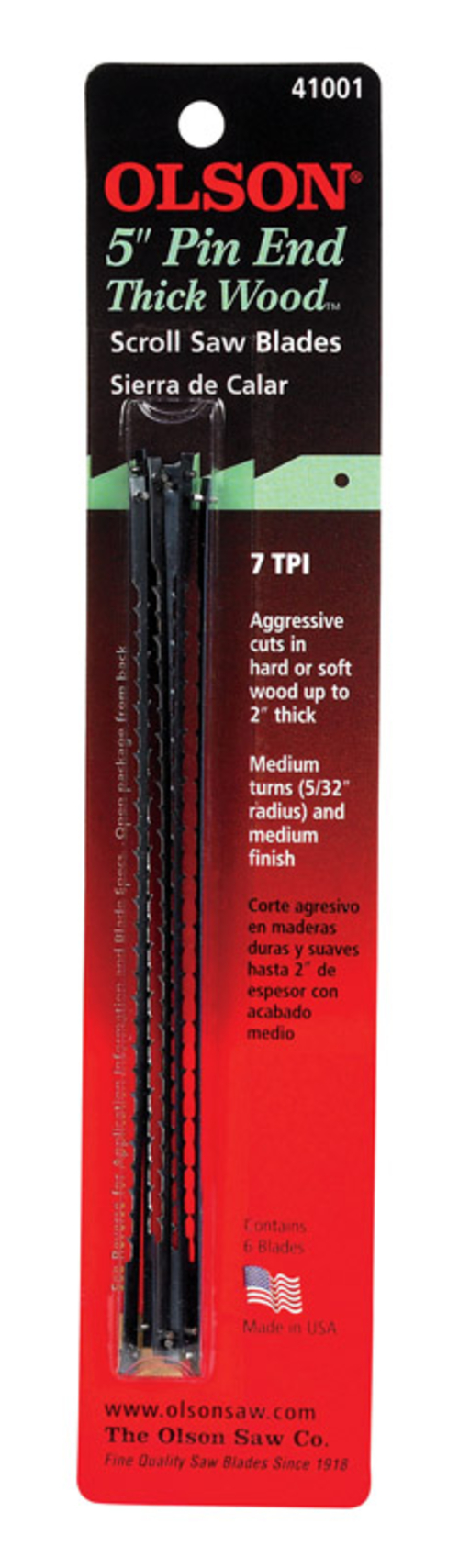 Blackstone Industries 2139830 5 in. Pinned End Scroll Saw Blade - 7 Tp