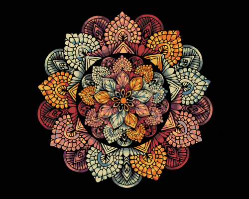 Paint by Numbers - MANDALA IX