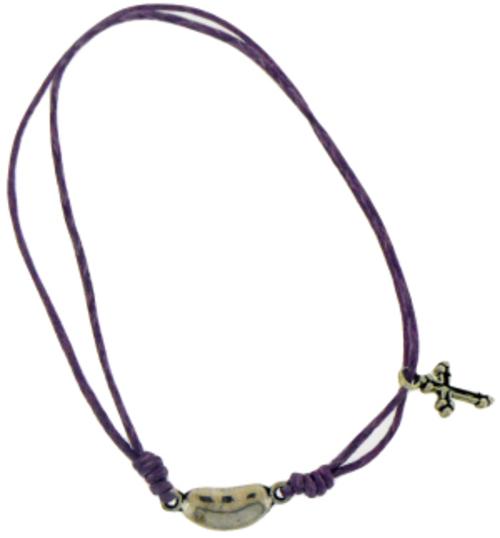 Solid Rock Jewelry 144749 Dark Pink Cotton Adjustable Friendship with 