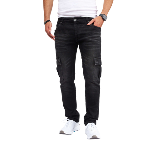 8003 - STYLEKO Cargo Jeans Hose Gürtelschlaufen