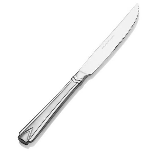 Bon Chef S1315 9.48 in. Gothic Euro Solid Handle Steak Knife, Pack