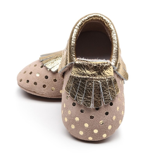 Genuine Leather Newborn Baby Girl Moccasins Shoes