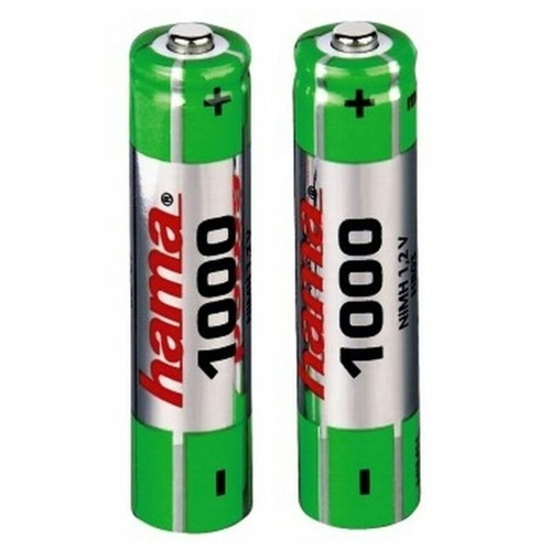 Batteries Hama Rechargeable NiMH Batteries 1000 mAh AAA 1,2 V 1.2 V (2