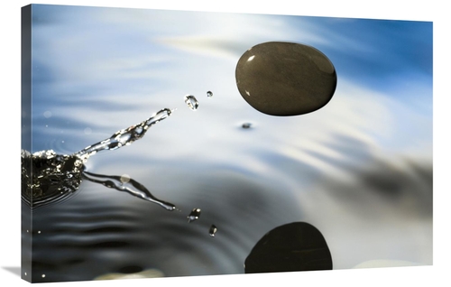 Global Gallery GCS-395704-2436-142 24 x 36 in. A Rock Skipping Across 