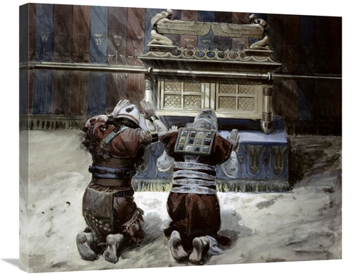 Global Gallery GCS-280433-30-142 30 in. Moses & Joshua in the Tabernac