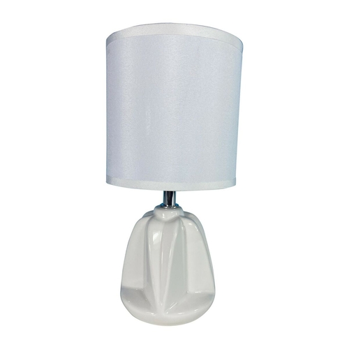 Desk lamp Versa Adam White Ceramic Textile (13 x 29 x 10,5 cm)