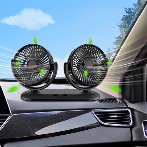 for wearable devices Car Electric Fan DoubleHead