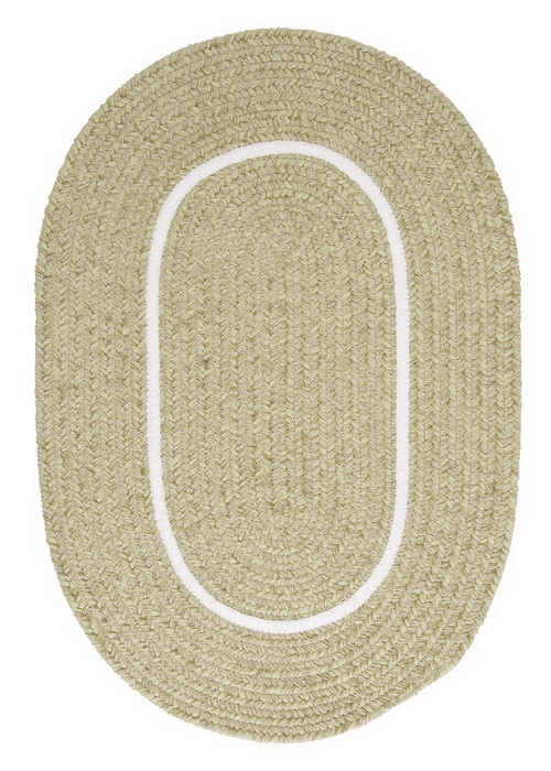 Colonial Mills Rug SL66R060X096 Silhouette - Celery 5 ft. x 8 ft. Brai