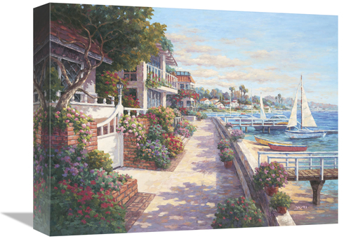 Global Gallery GCS-112221-1216-142 12 x 16 in. Private Harbor Art Prin