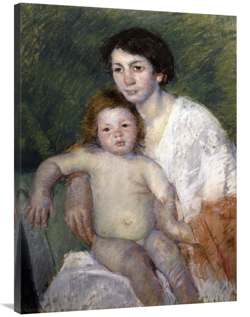 40 in. After the Babys Bath Art Print - Mary Cassatt