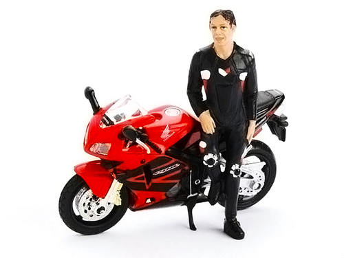 Biker Ryan Figure For 1:18 Diecast Models by American Diorama