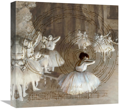 Global Gallery GCS-453936-1818-142 18 x 18 in. Degas Dancers Collage 2