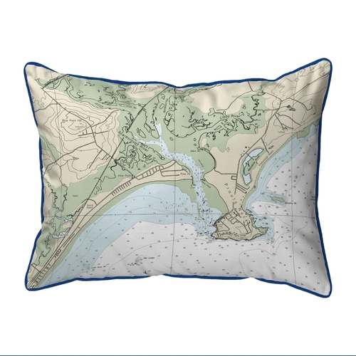 Betsy Drake HJ13287PP Pine Point, ME Nautical Map Large Corded Ind