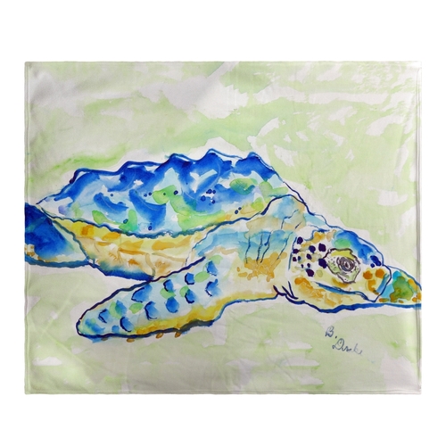 Betsy Drake BK661 Loggerhead Turtle Fleece Throw