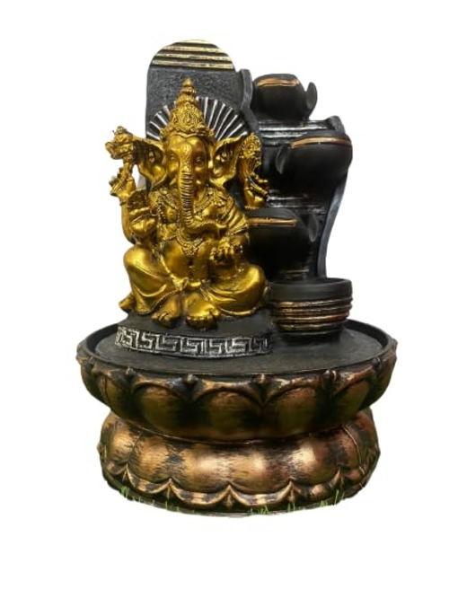 Ganesh ji  Polyresin Table Top Water Fountain