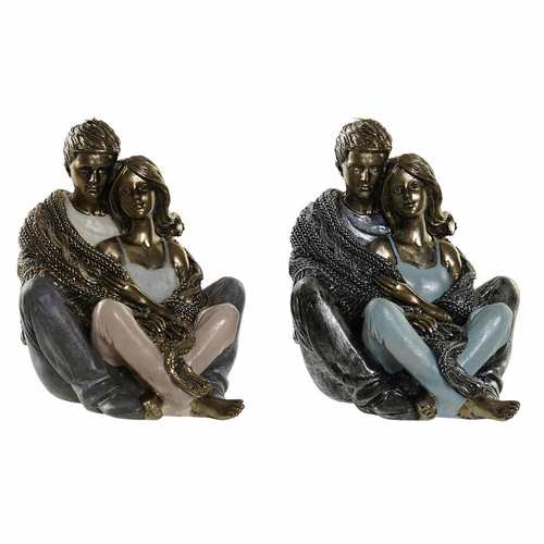 Decorative Figure DKD Home Decor Copper Modern Pair 12 x 10,5 x 12 cm