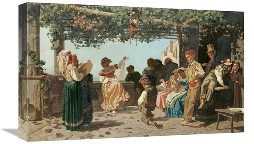 Global Gallery GCS-266146-22-142 22 in. La Tarantella Art Print - Edua