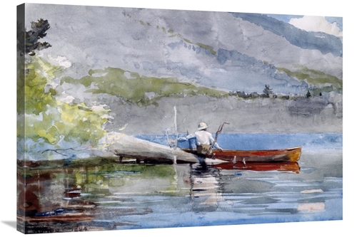 Global Gallery GCS-268119-36-142 36 in. The Red Canoe Art Print - Wins