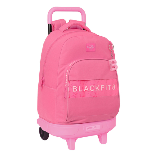 School Rucksack with Wheels BlackFit8 Glow up Pink (33 x 45 x 22 cm)