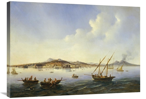 Global Gallery GCS-268340-36-142 36 in. Fishing Boats in the Bay of Na