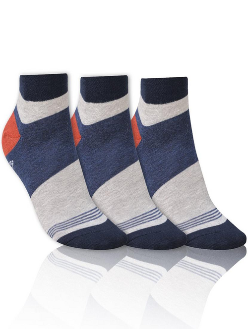 men printed ankle length socks combo