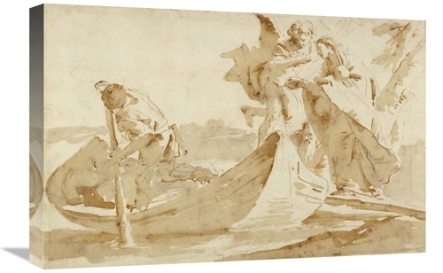 Global Gallery GCS-456081-1624-142 16 x 24 in. Flight into Egypt - Var