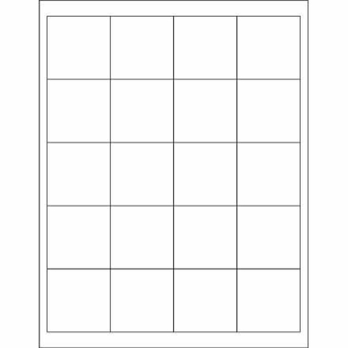 Box Partners LL257WR 2 x 2 in. Weather-Resistant Laser Labels - Pack o