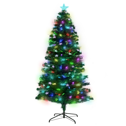 Christabelle 1.2m Enchanted Pre Lit Fibre Optic Christmas Tree Stars