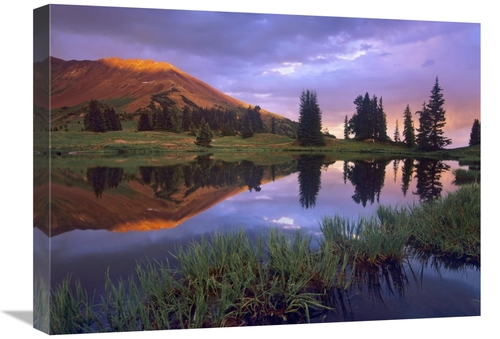 Global Gallery GCS-396822-1824-142 18 x 24 in. Mount Baldy at Sunset R