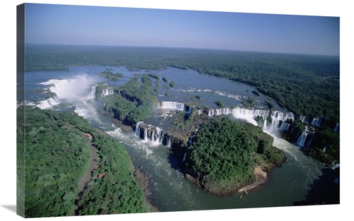 Global Gallery GCS-452522-2436-142 24 x 36 in. Iguacu Falls, Aeria