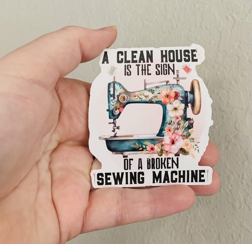 A Clean House-Sewing Stickers/Magnet