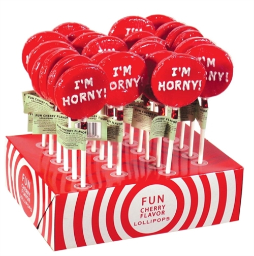 i'm Horny! Lollipops - 24 Piece Display