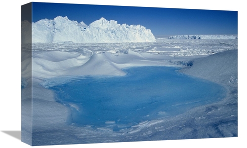 Global Gallery GCS-397781-1218-142 12 x 18 in. Blue Pool on Iceberg