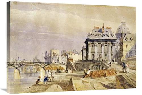 Global Gallery GCS-267768-36-142 36 in. Linstitut & the Pont Des Arts&