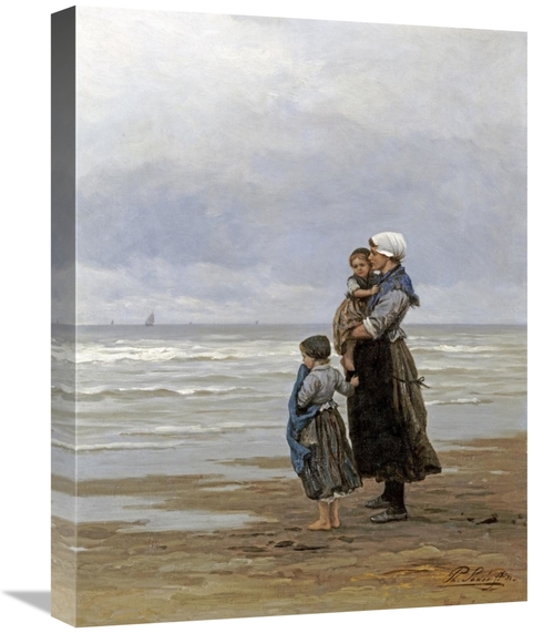 Global Gallery GCS-267988-22-142 22 in. Waiting for the Boats Art Prin