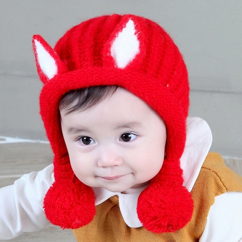 Baby Knitted Hat Cute Winter Hats For Kids Boy