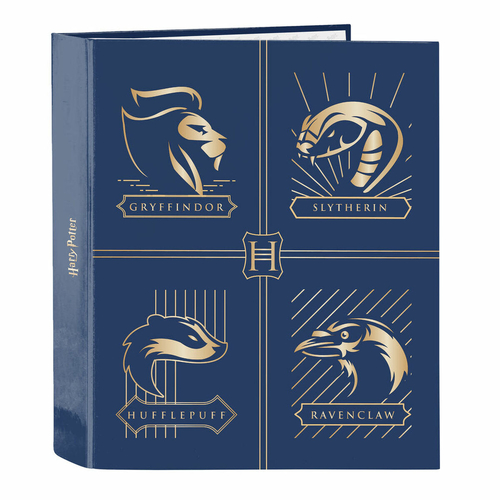 Ring binder Harry Potter Magical Brown Navy Blue A4 27 x 33 x 6 cm