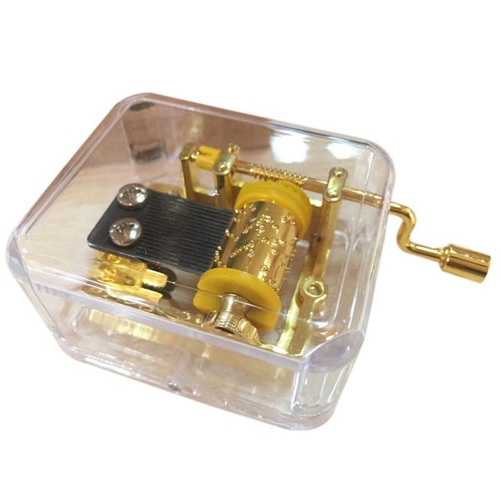 Music Box Lovely Exquisite Clear Acrylic Square