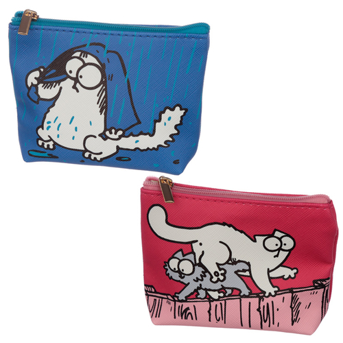 Handy PVC Make Up Bag Purse - Simon's Cat