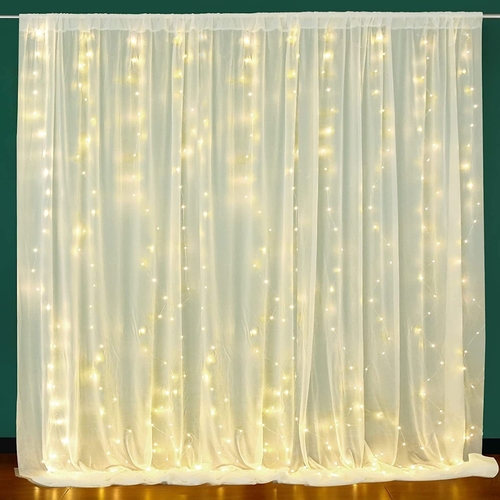 6 Pc Tent Romantic Decoration Set – Backdrop Curtain Led Light