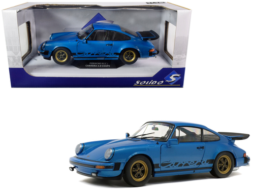 1984 Porsche 911 Carrera 3.0 Coupe Minerva Blue Metallic 1/18 Diecast