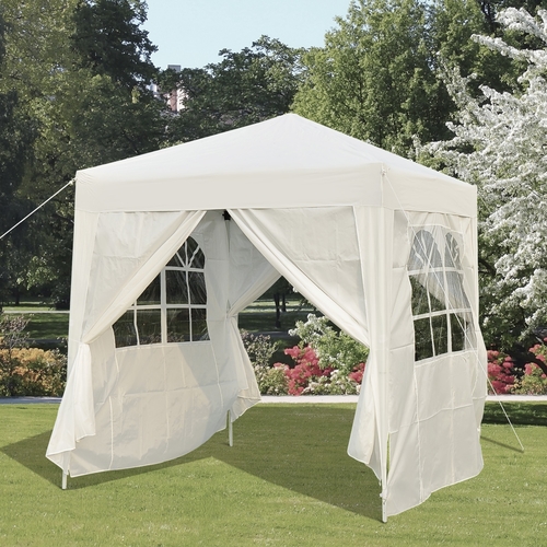 Outsunny 6.6x6.6ft Pop Up Gazebo Folding Wedding Party Tent Outdoor