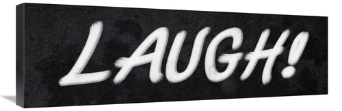 Global Gallery GCS-382208-1236-142 12 x 36 in. Title Card - Laugh Art 