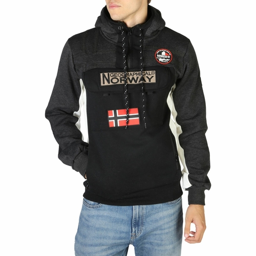 Grey Geographical Norway Fitakol_man_blandedgrey-black