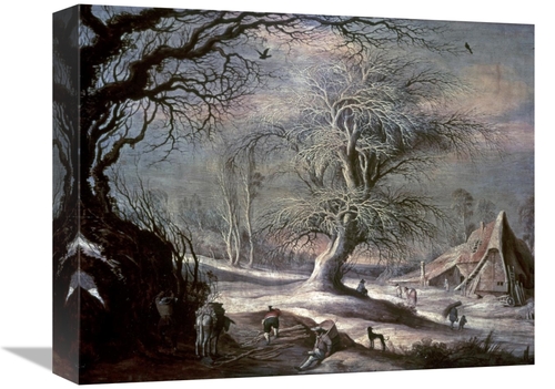 Global Gallery GCS-278227-16-142 16 in. Winter Scene Art Print - Gysbr