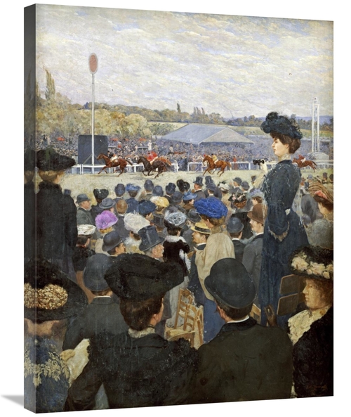 Global Gallery GCS-268688-30-142 30 in. At the Races Art Print - Edoua