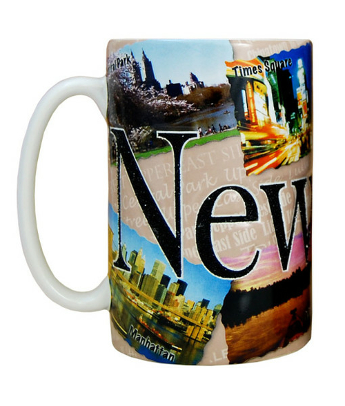 Americaware SMNYC05 New York 18 oz Tall Color Etched Mug