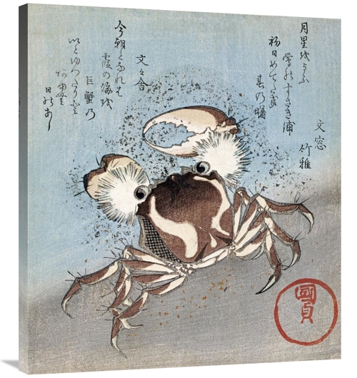 Global Gallery GCS-268206-36-142 36 in. A Crab on the Seashore Art Pri