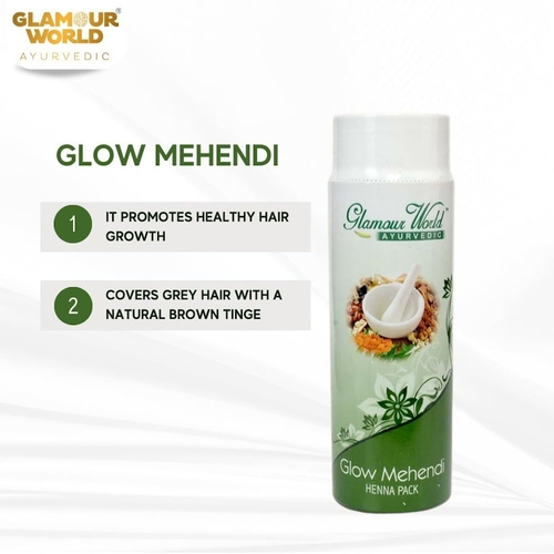 Glamour World Ayurvedic Glow Mehendi| t promotes hair growth and
