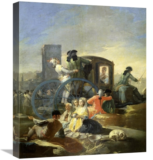 Global Gallery GCS-281965-22-142 22 in. The Pottery Vendor Art Print -